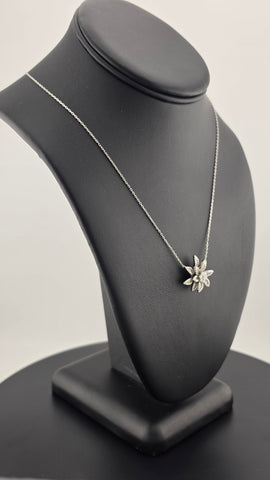 Sterling Silver 925 Lotus Flower Necklace