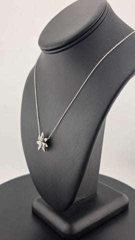 Sterling Silver 925 Lotus Flower Necklace