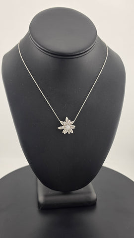 Sterling Silver 925 Lotus Flower Necklace