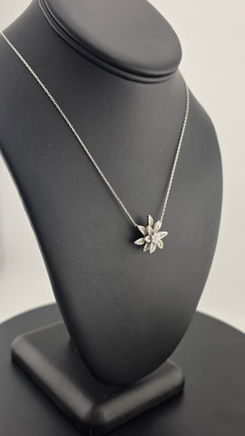 Sterling Silver 925 Lotus Flower Necklace
