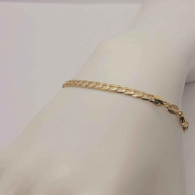 Brand New Brazilian 18k Gold Filled Cuban Link style Bracelet