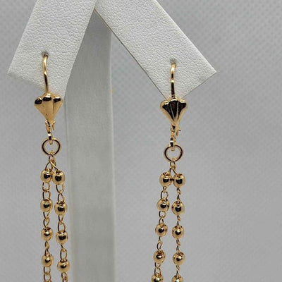 Brand New Brazilian 18k Gold Filled Virgen De Guadalupe and cross earrings