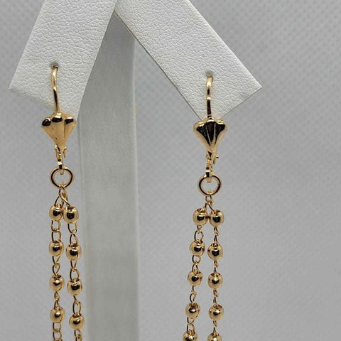 Brand New Brazilian 18k Gold Filled Virgen De Guadalupe and cross earrings