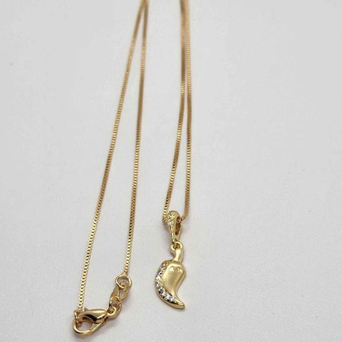 Brand New Brazilian 18k Gold Filled Pepper Necklace