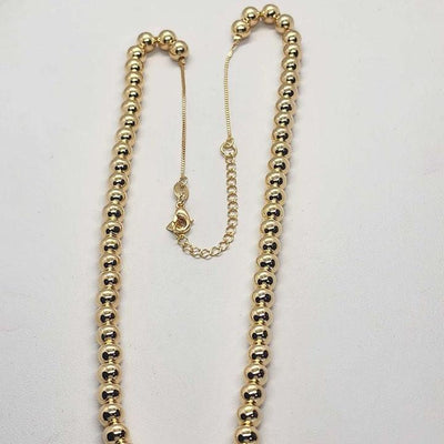 Brand New   Brazilian 18k Gold Filled Beaded Necklace