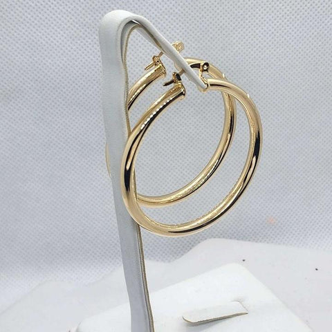 Brand New   Brazilian 18k Gold Filled Hoops Earrings