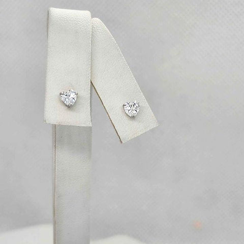 Brand New   Sterling Silver 925 Heart Studs Earrings