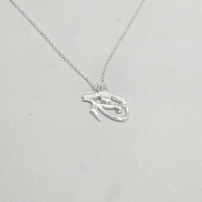 Brand New   Sterling Silver 925 Egyptian Eye Necklace