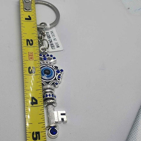 Brand New   Blue Evil Eye keychain