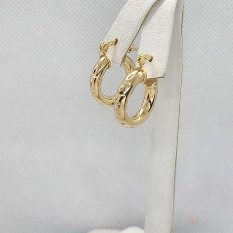 Brand New   Brazilian 18k Gold Filled Small Hoops Earrings