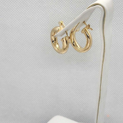 Brand New   Brazilian 18k Gold Filled Small Hoops Earrings