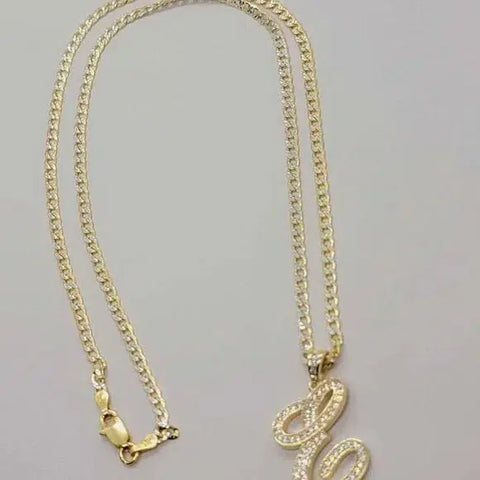 Brand New Sterling Silver 925 Letter E Necklace