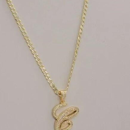 Brand New Sterling Silver 925 Letter C Necklace