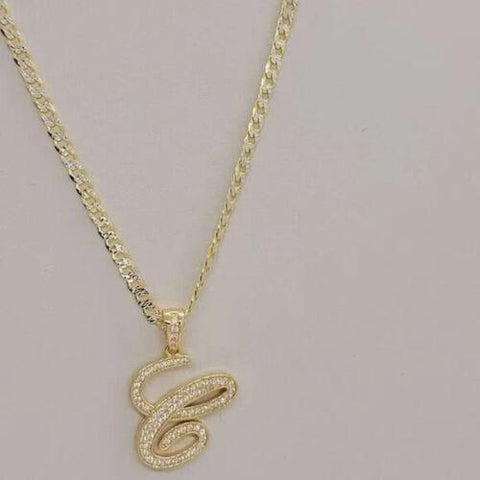 Brand New Sterling Silver 925 Letter C Necklace