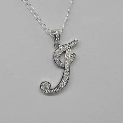 Brand New Sterling Silver 925 Letter I Necklace