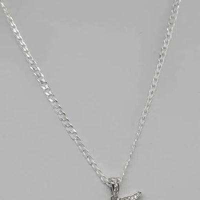 Brand New Sterling Silver 925 Letter I Necklace