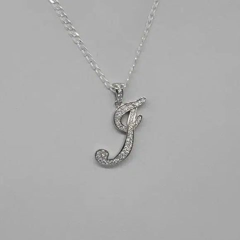 Brand New Sterling Silver 925 Letter I Necklace