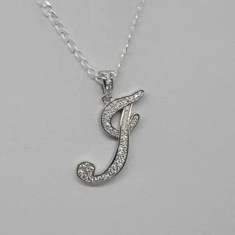 Brand New Sterling Silver 925 Letter I Necklace