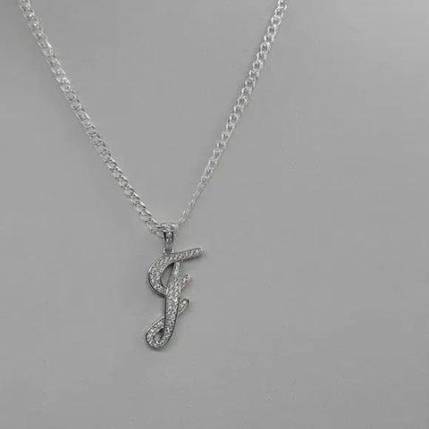 Brand New Sterling Silver 925 Letter J Necklace