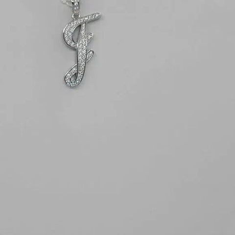 Brand New Sterling Silver 925 Letter J Necklace