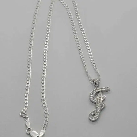 Brand New Sterling Silver 925 Letter J Necklace