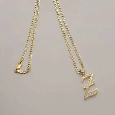 Brand New Sterling Silver 925 Letter Z Necklace