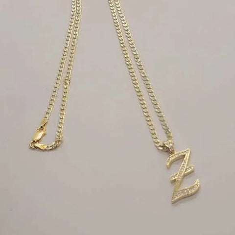 Brand New Sterling Silver 925 Letter Z Necklace