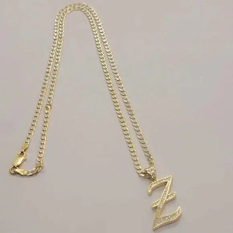 Brand New Sterling Silver 925 Letter Z Necklace