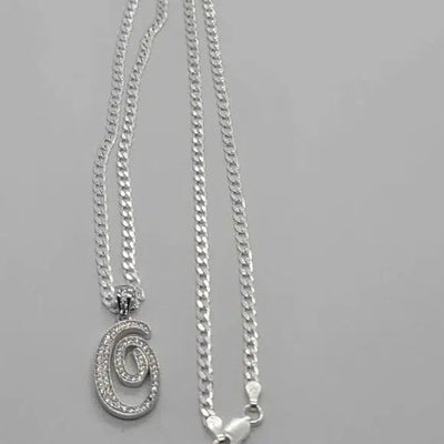 Brand New Sterling Silver 925 Letter O Necklace