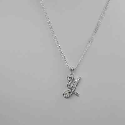 Brand New Sterling Silver 925 Letter Y Necklace