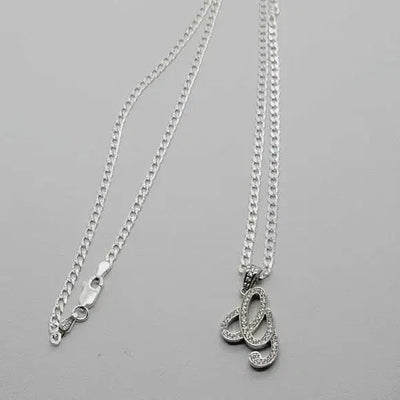 Brand New Sterling Silver 925 Letter G Necklace