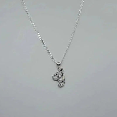 Brand New Sterling Silver 925 Letter G Necklace