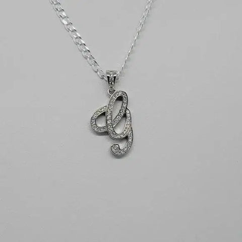 Brand New Sterling Silver 925 Letter G Necklace