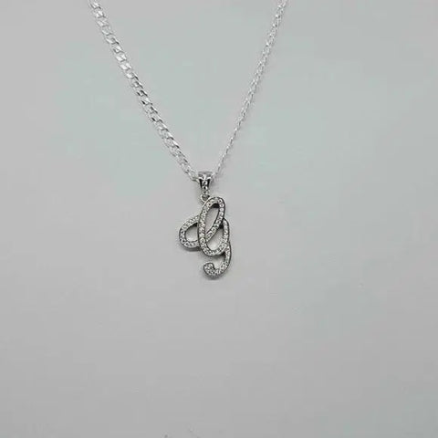 Brand New Sterling Silver 925 Letter G Necklace