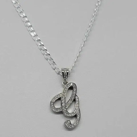 Brand New Sterling Silver 925 Letter G Necklace