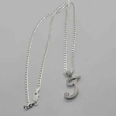 Brand New Sterling Silver 925 Letter T Necklace