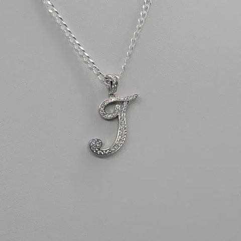 Brand New Sterling Silver 925 Letter T Necklace