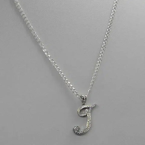 Brand New Sterling Silver 925 Letter T Necklace