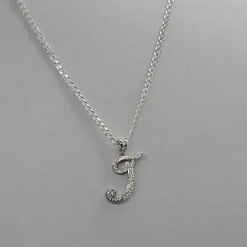 Brand New Sterling Silver 925 Letter T Necklace