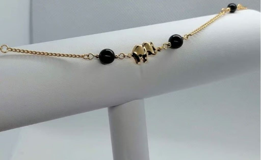 Brand New Brazilian 18k Gold Filled Elephant Anklet