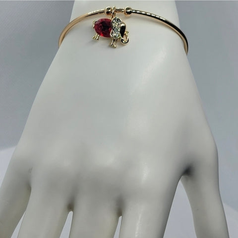 New 18K Gold-Plated Elephant Charm Bracelet – Minimalist Jewelry