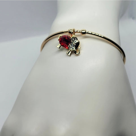 New 18K Gold-Plated Elephant Charm Bracelet – Minimalist Jewelry