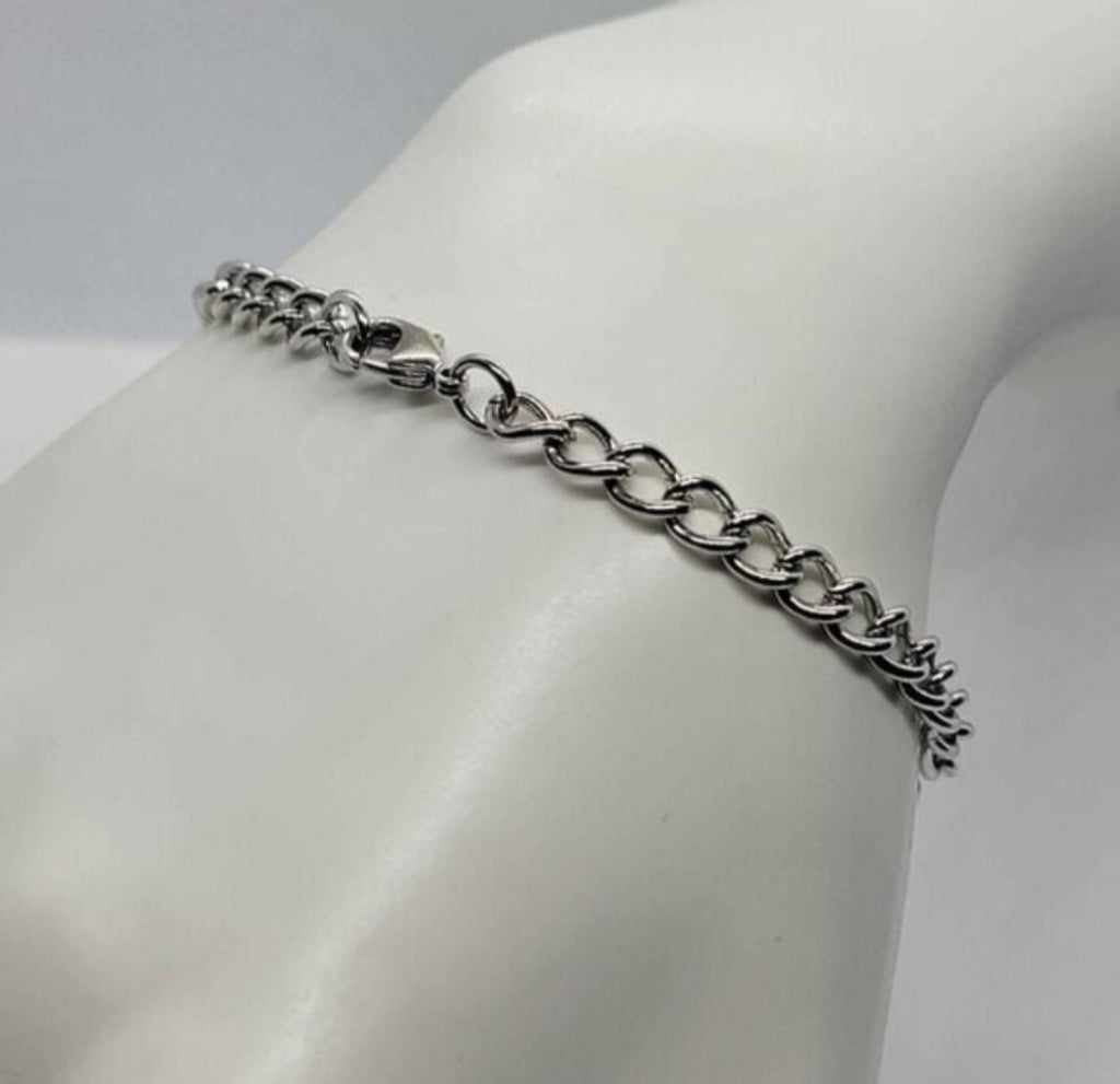 18K White Gold-Plated Cubic Zirconia Bracelet