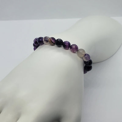 Purple Agate Gemstone Bracelet – Brand New