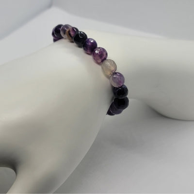 Purple Agate Gemstone Bracelet – Brand New