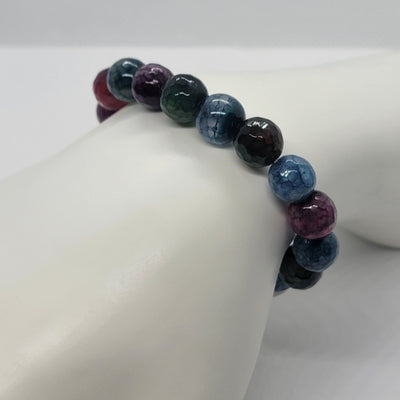 Radiant Light Multi-Color Agate Stone Bracelet