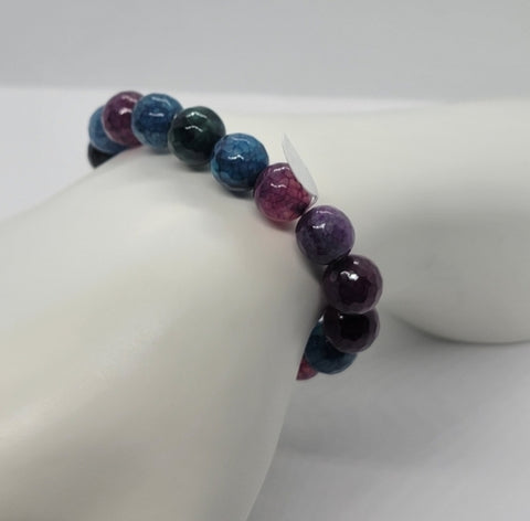 Radiant Light Multi-Color Agate Stone Bracelet