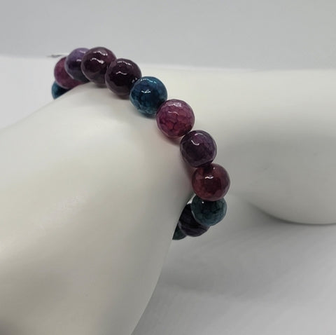 Radiant Light Multi-Color Agate Stone Bracelet