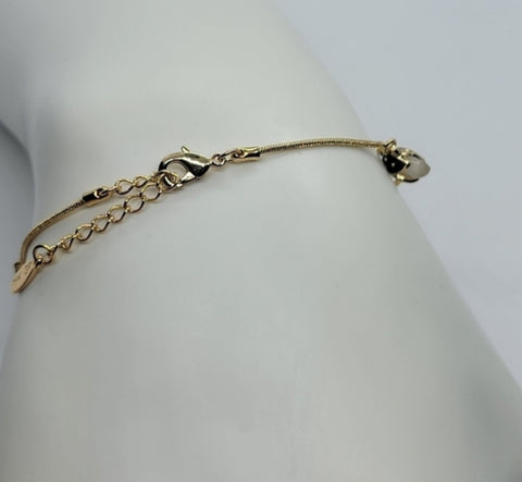 Golden Ladybug Charm Bracelet – 18K Gold-Plated