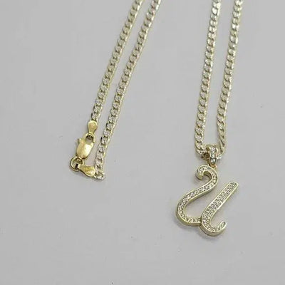 Brand New Sterling Silver 925 Letter U Necklace